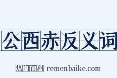 公西赤反义词是什么意思的图片